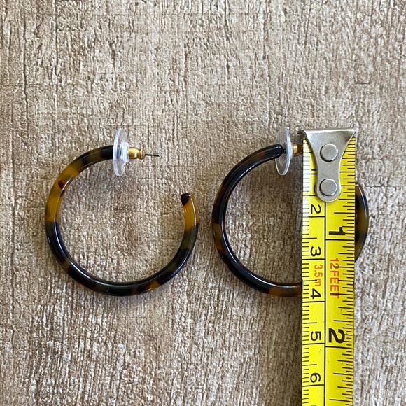 Silver Girl 1.5" Hoop Earrings - Picture 3 of 3